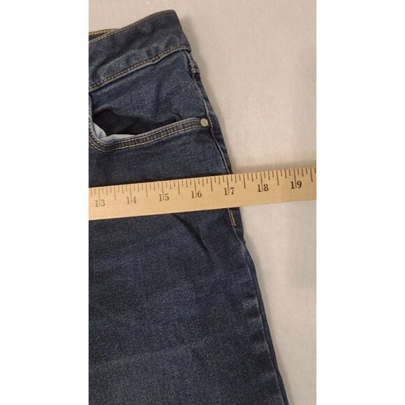 Woolworths Classic Collection cropped wide leg womens denim jeans size 14 - Picture 8 of 12